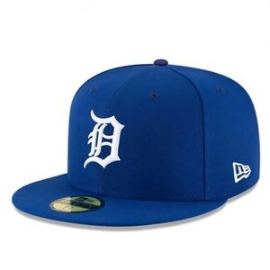 NEW ERA - MLB Baseball Hat - Detroit Tigers 59FIFTY Fitted Cap - Blue